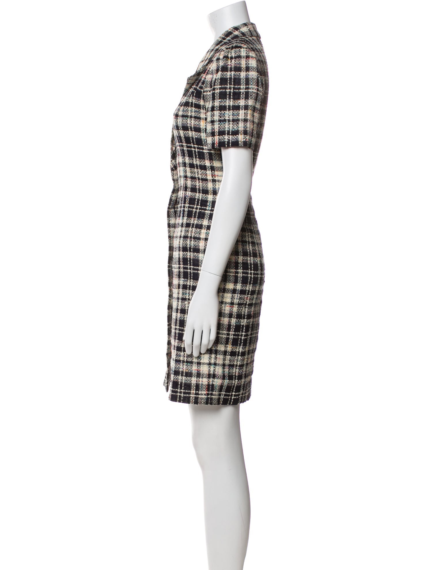 Courrèges Plaid Print Coat