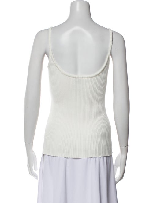 Courrèges Square Neckline Sleeveless Top