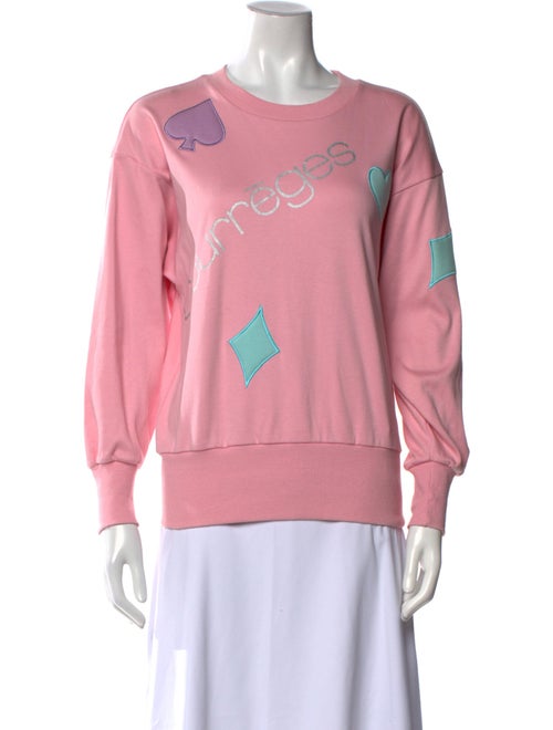 Courrèges Graphic Print Crew Neck Sweatshirt