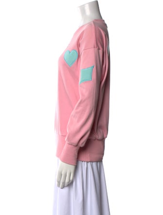 Courrèges Graphic Print Crew Neck Sweatshirt