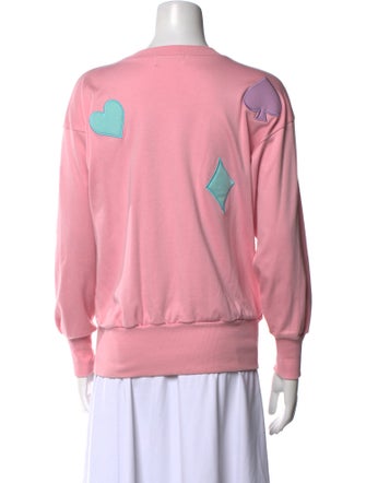 Courrèges Graphic Print Crew Neck Sweatshirt