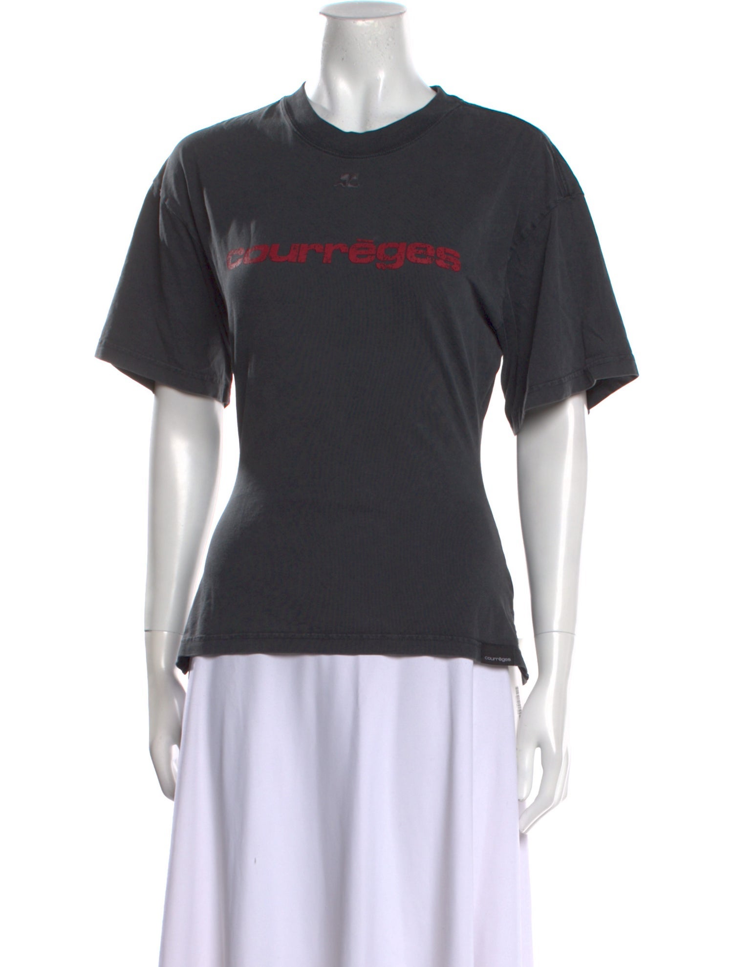 Courrèges Graphic Print Crew Neck T-Shirt