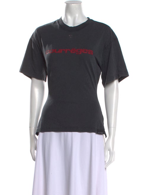 Courrèges Graphic Print Crew Neck T-Shirt