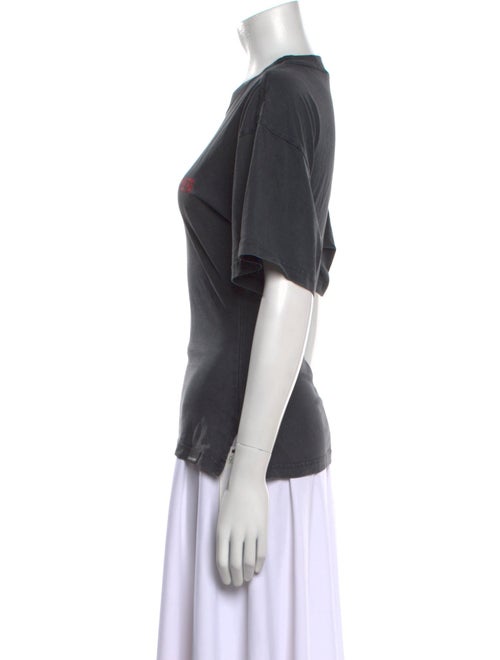 Courrèges Graphic Print Crew Neck T-Shirt