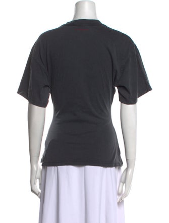 Courrèges Graphic Print Crew Neck T-Shirt