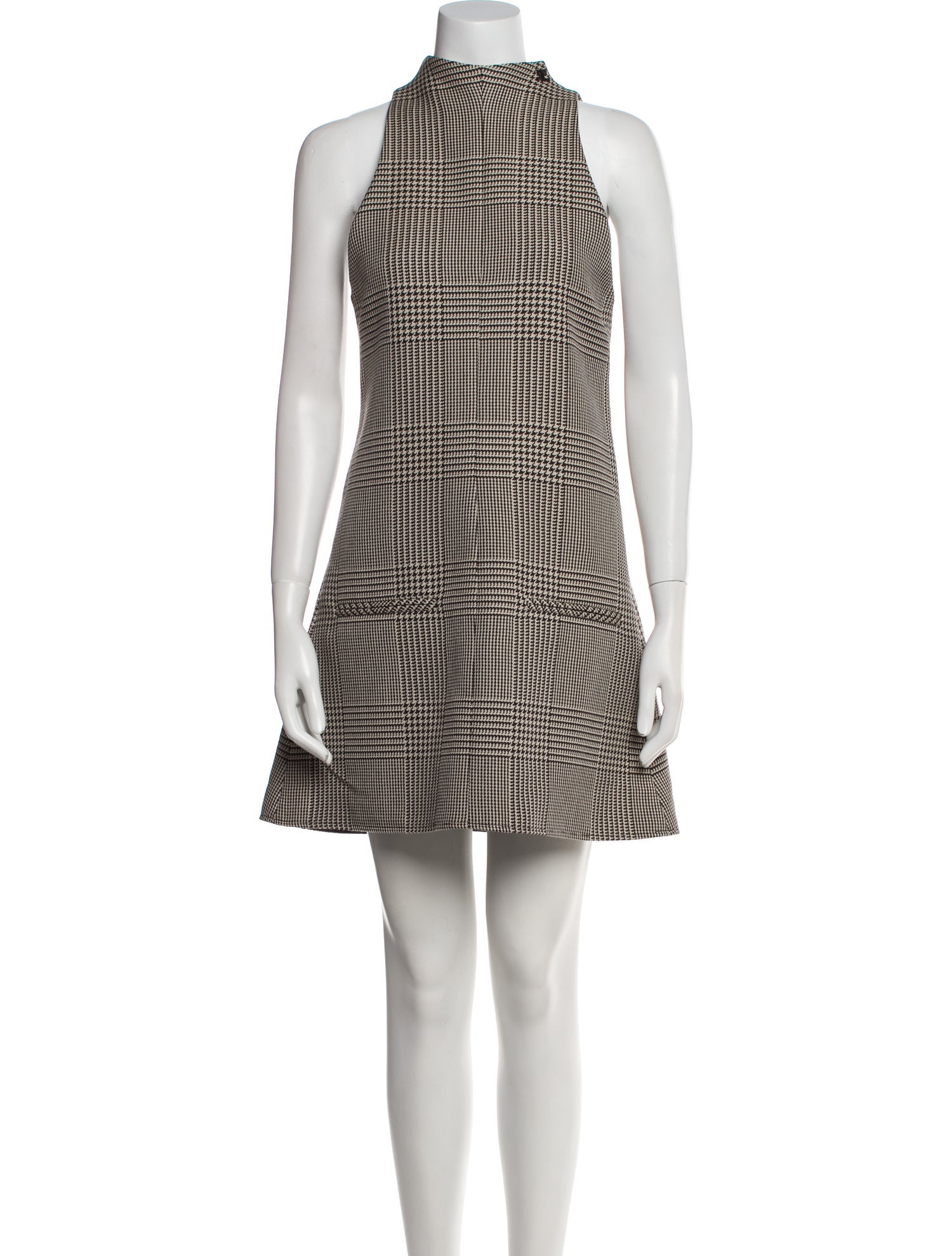 Courrèges Houndstooth Print Mini Dress