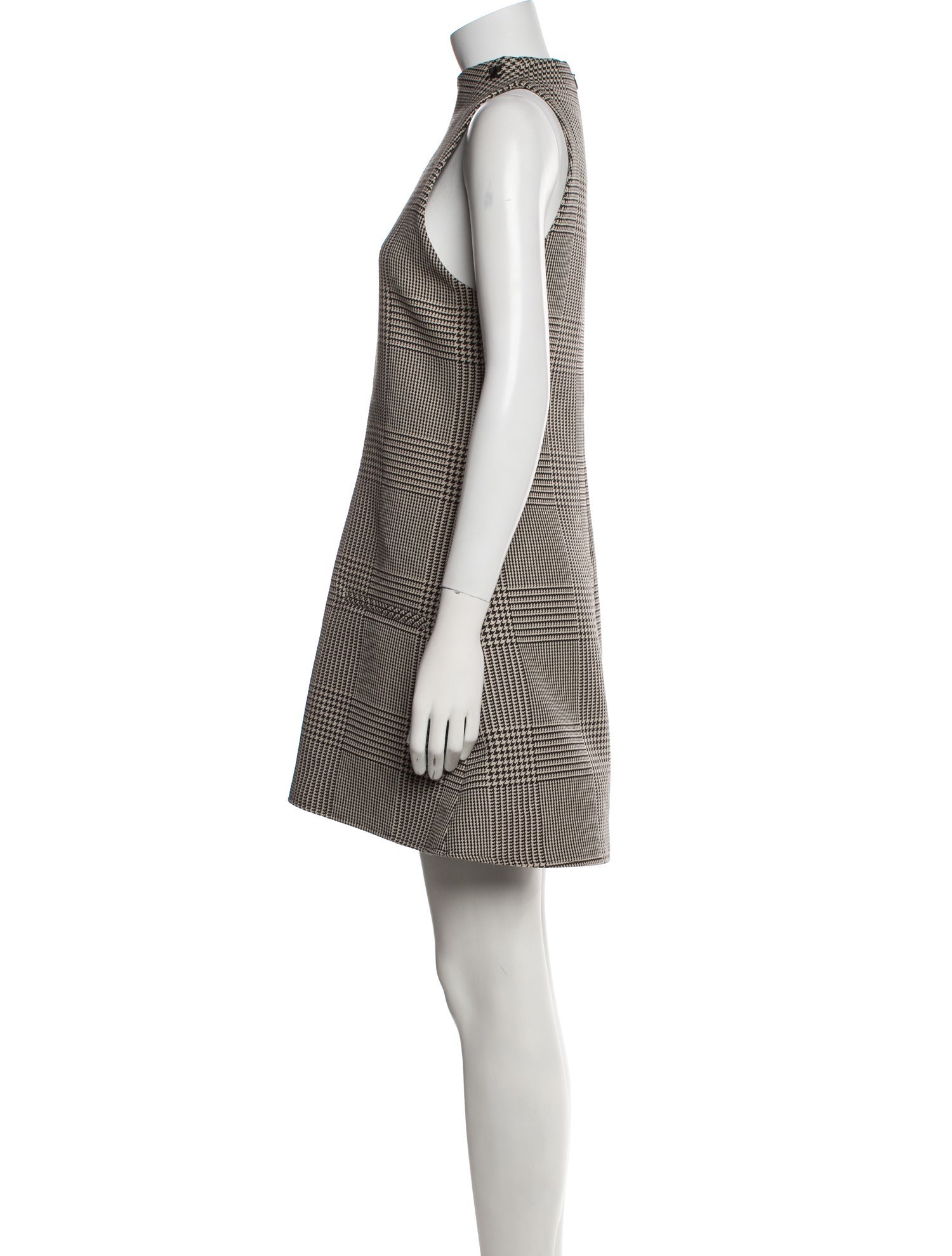 Courrèges Houndstooth Print Mini Dress