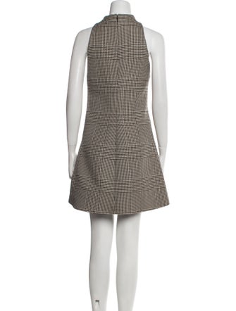 Courrèges Houndstooth Print Mini Dress