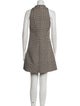 Courrèges Houndstooth Print Mini Dress