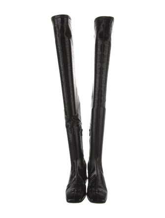 Courrèges Patent Leather Sock Boots