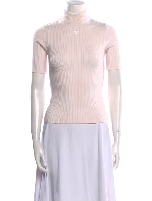 Courrèges Turtleneck Short Sleeve Top