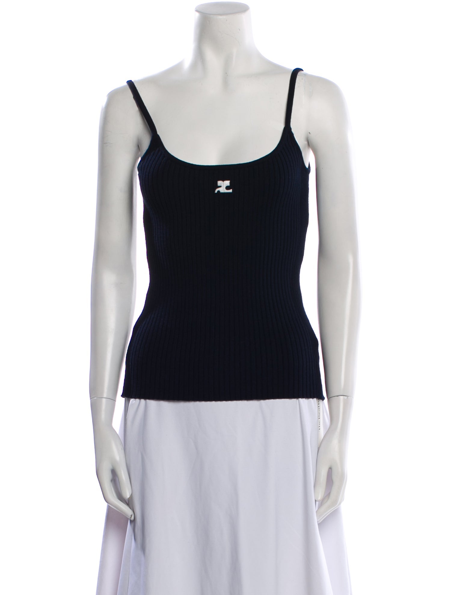 Courrèges Scoop Neck Sleeveless Top