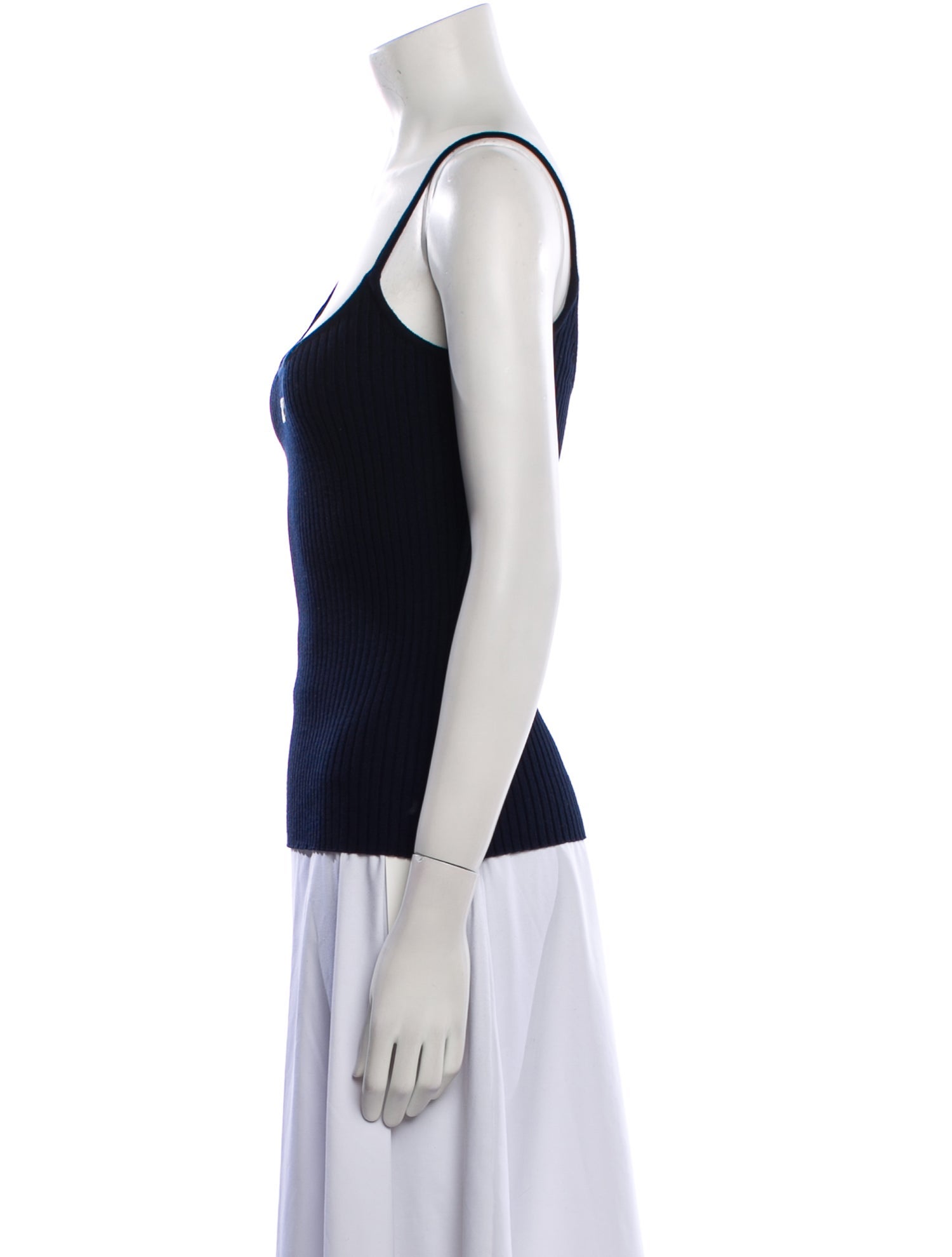 Courrèges Scoop Neck Sleeveless Top