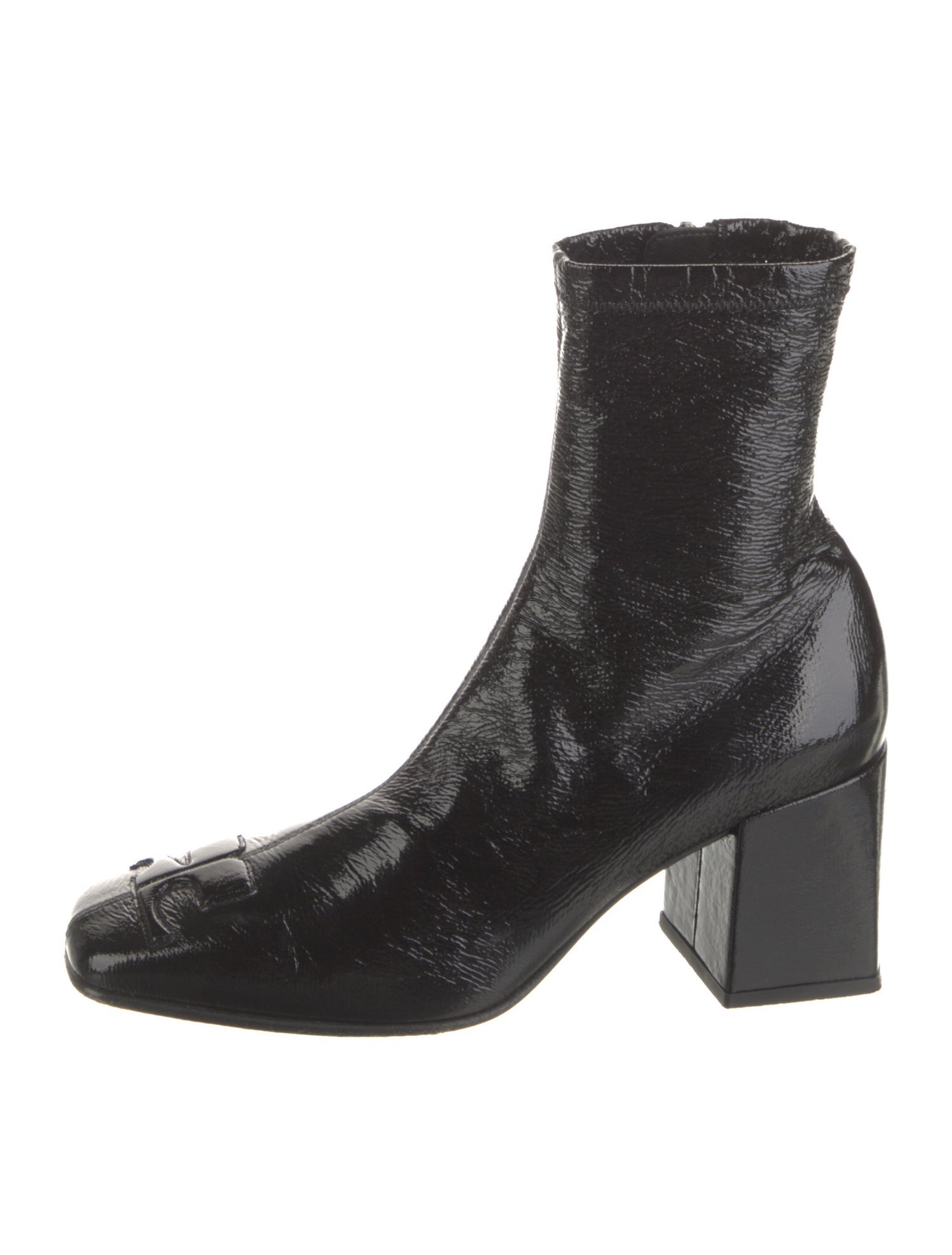 Courrèges Patent Leather Sock Boots