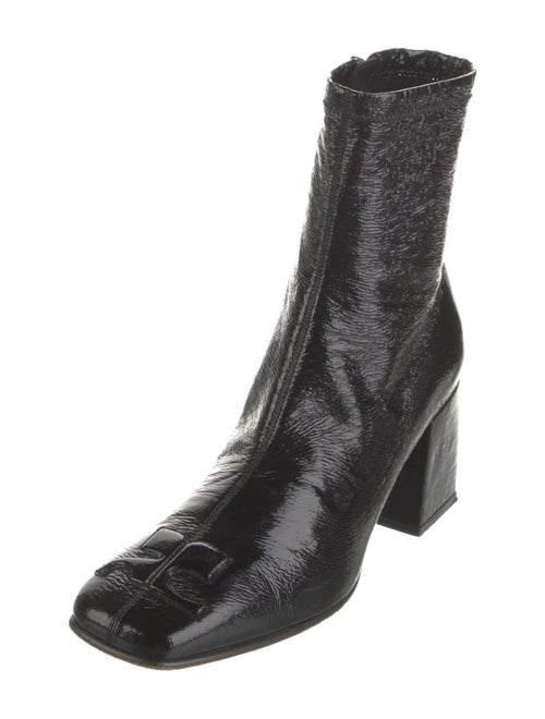 Courrèges Patent Leather Sock Boots