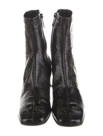 Courrèges Patent Leather Sock Boots