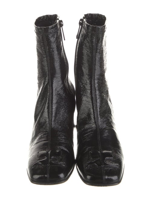 Courrèges Patent Leather Sock Boots