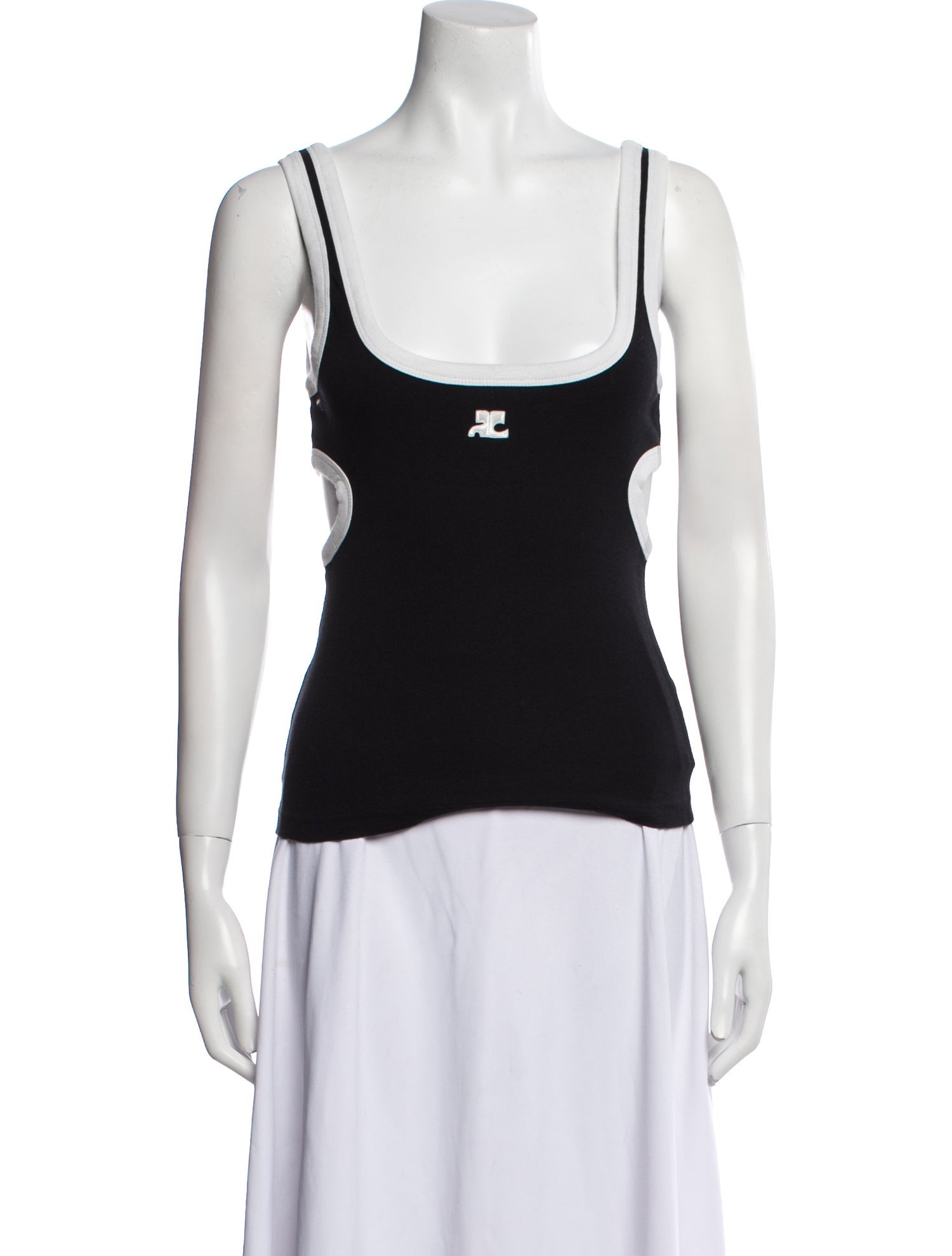 Courrèges Scoop Neck Sleeveless Top