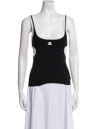 Courrèges Scoop Neck Sleeveless Top