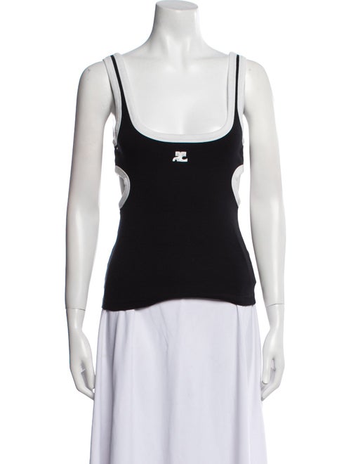 Courrèges Scoop Neck Sleeveless Top