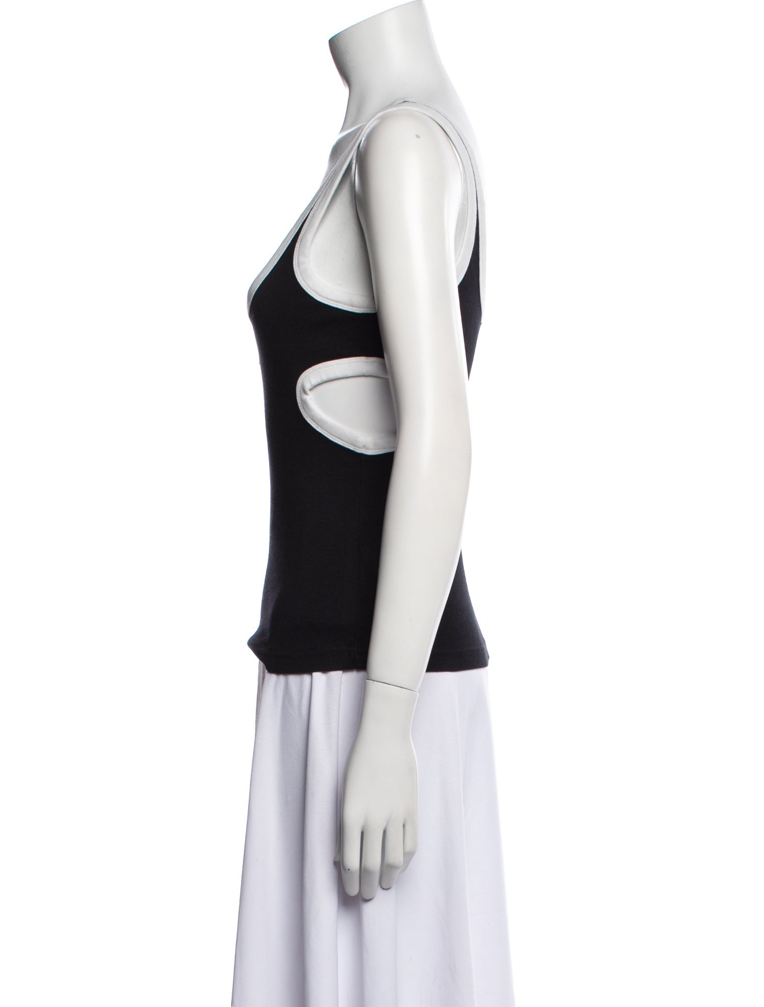 Courrèges Scoop Neck Sleeveless Top