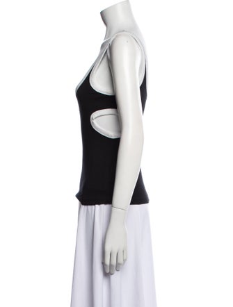 Courrèges Scoop Neck Sleeveless Top