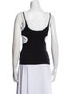 Courrèges Scoop Neck Sleeveless Top