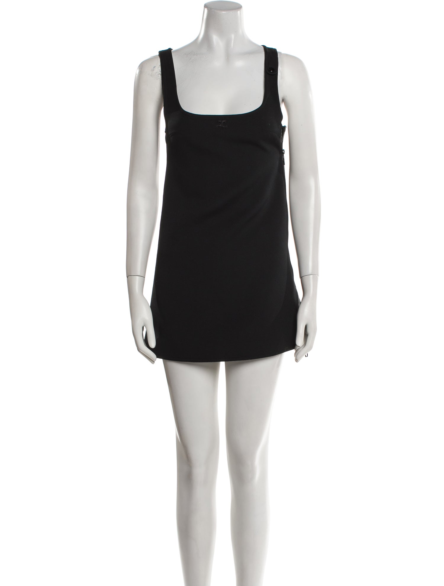 Courrèges Square Neckline Mini Dress