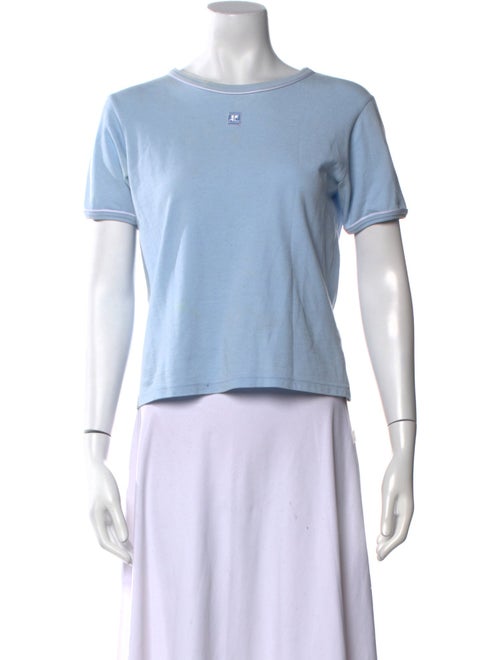 Courrèges Scoop Neck Short Sleeve T-Shirt