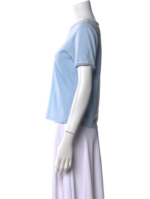 Courrèges Scoop Neck Short Sleeve T-Shirt