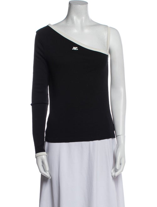 Courrèges One-Shoulder Long Sleeve Top