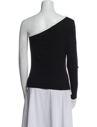 Courrèges One-Shoulder Long Sleeve Top