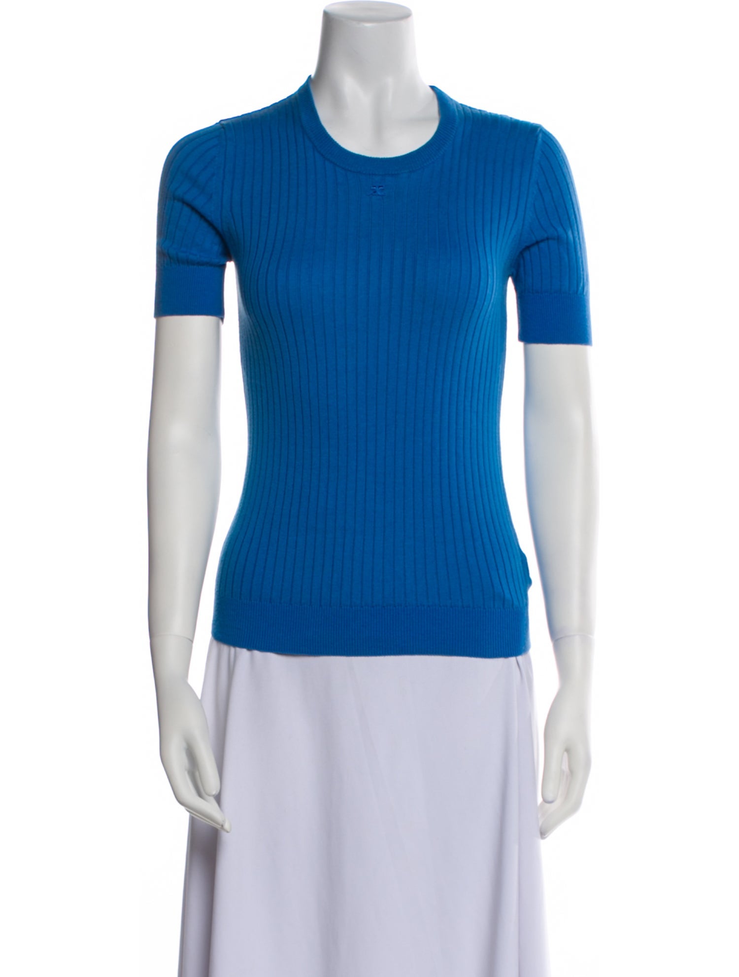 Courrèges Crew Neck Short Sleeve T-Shirt
