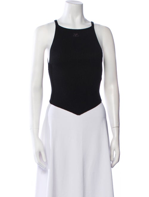 Courrèges Square Neckline Sleeveless Bodysuit