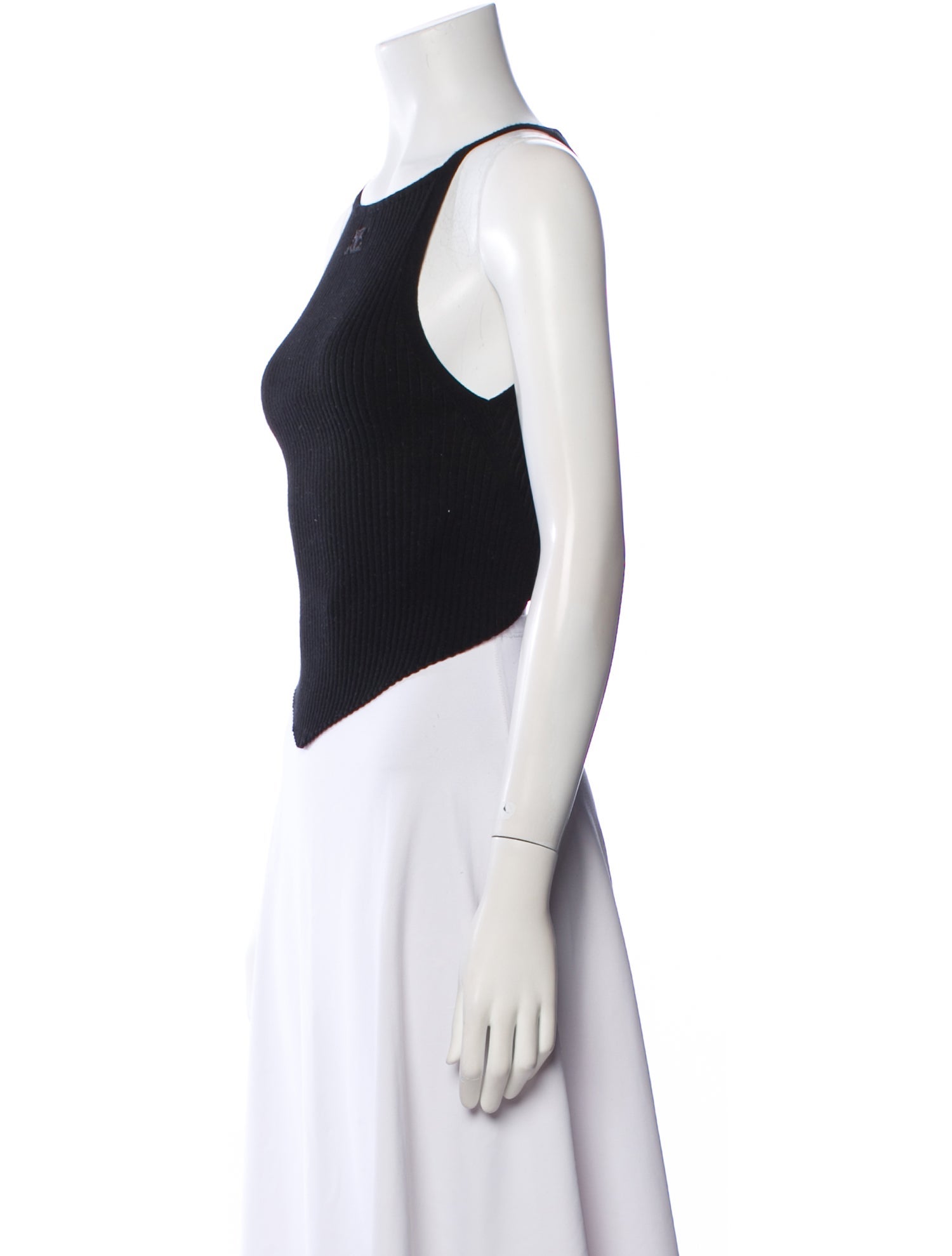 Courrèges Square Neckline Sleeveless Bodysuit
