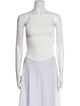 Courrèges Square Neckline Sleeveless Crop Top