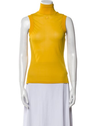 Courrèges Turtleneck Sleeveless Top