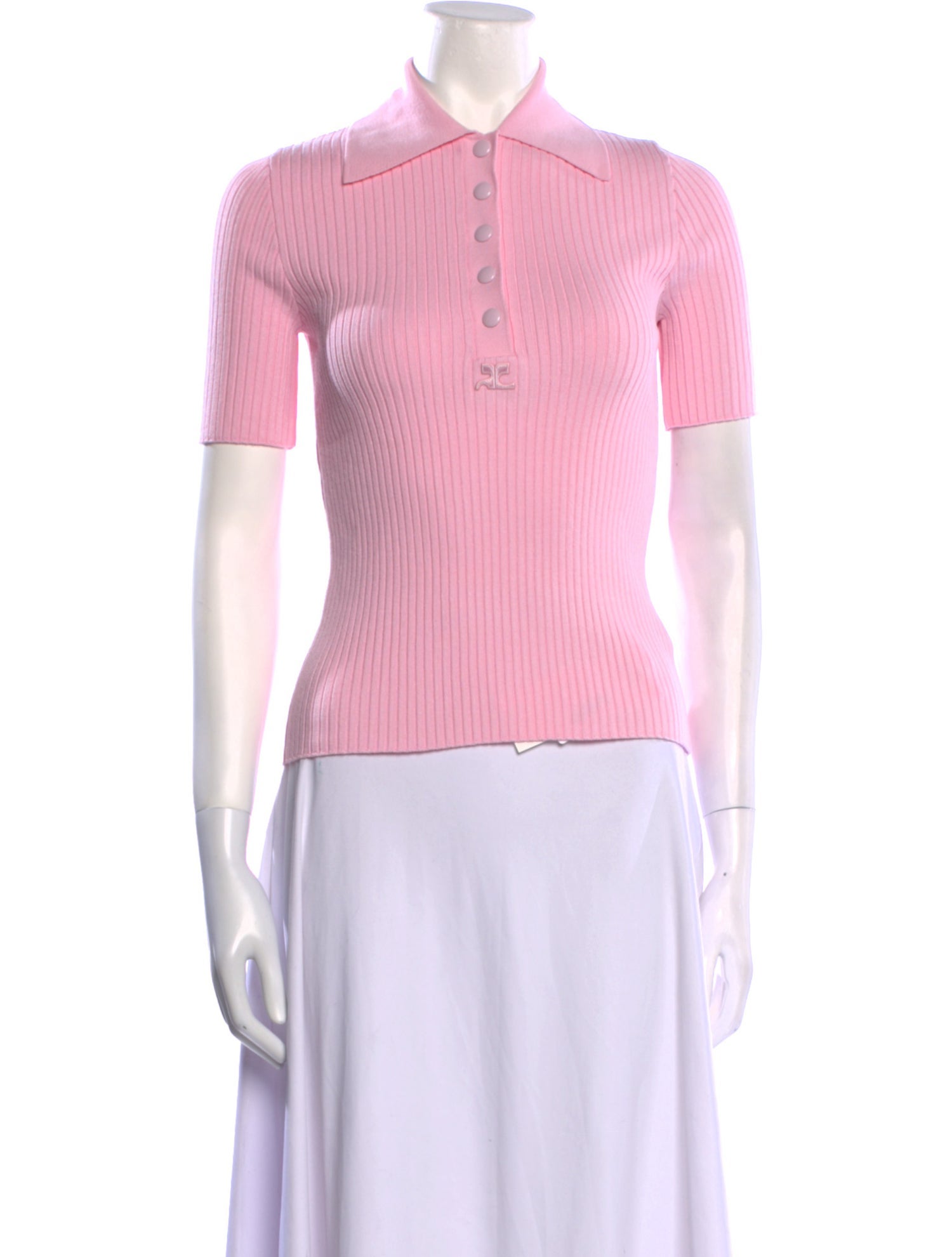 Courrèges Short Sleeve Polo