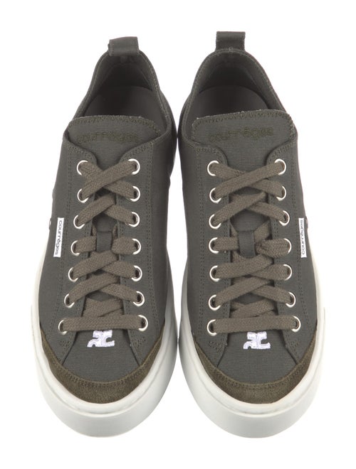 Courrèges Canvas Colorblock Pattern Sneakers