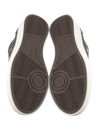 Courrèges Canvas Colorblock Pattern Sneakers