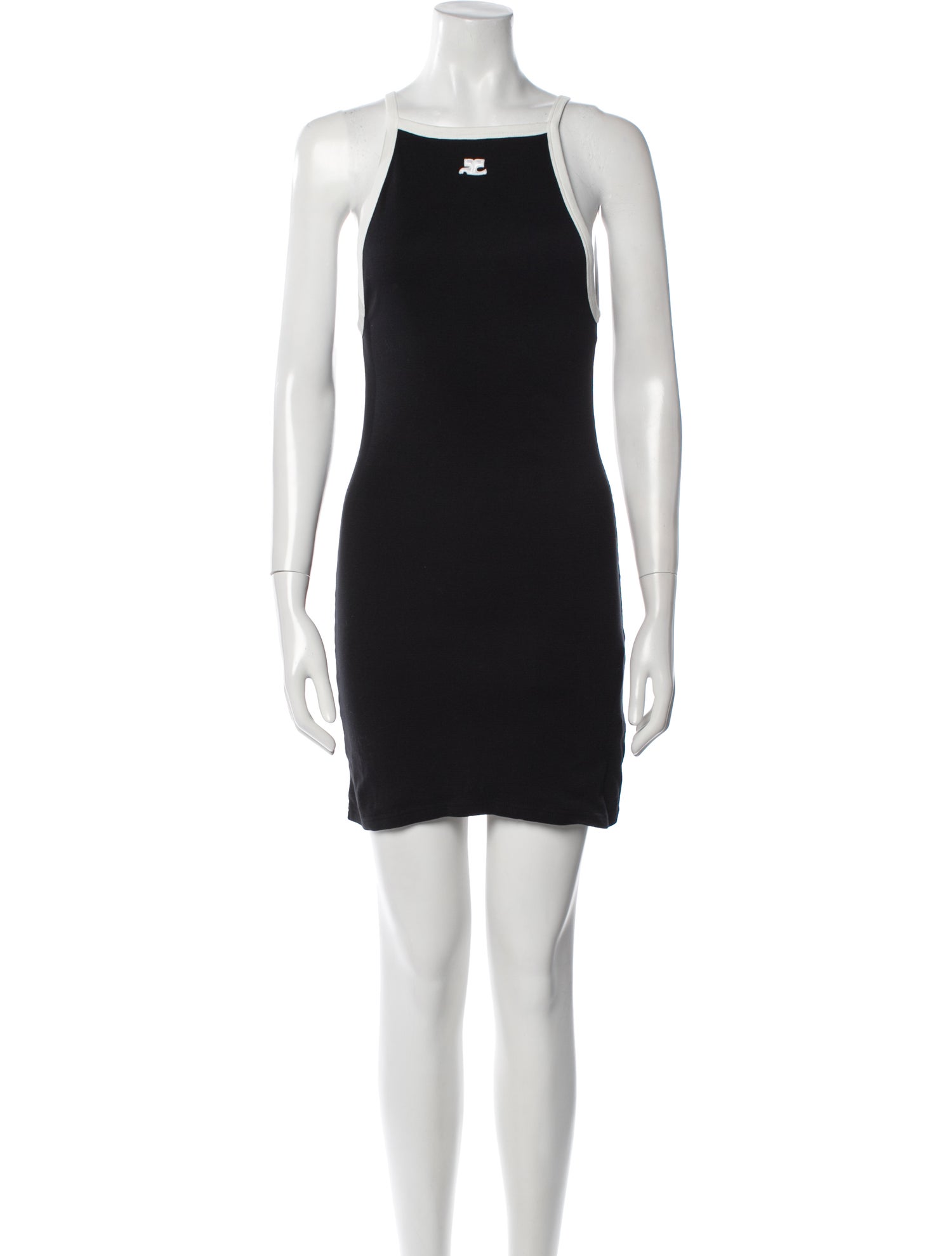 Courrèges Square Neckline Mini Dress