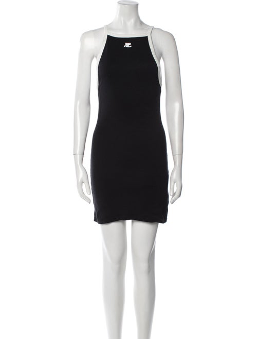Courrèges Square Neckline Mini Dress
