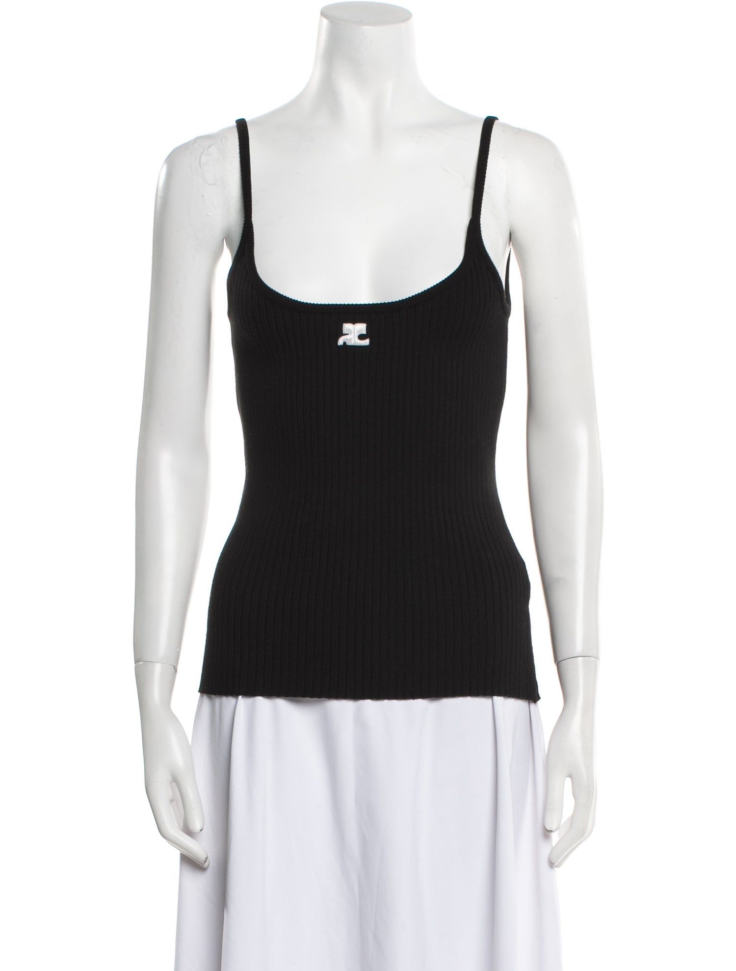Courrèges Scoop Neck Sleeveless Top
