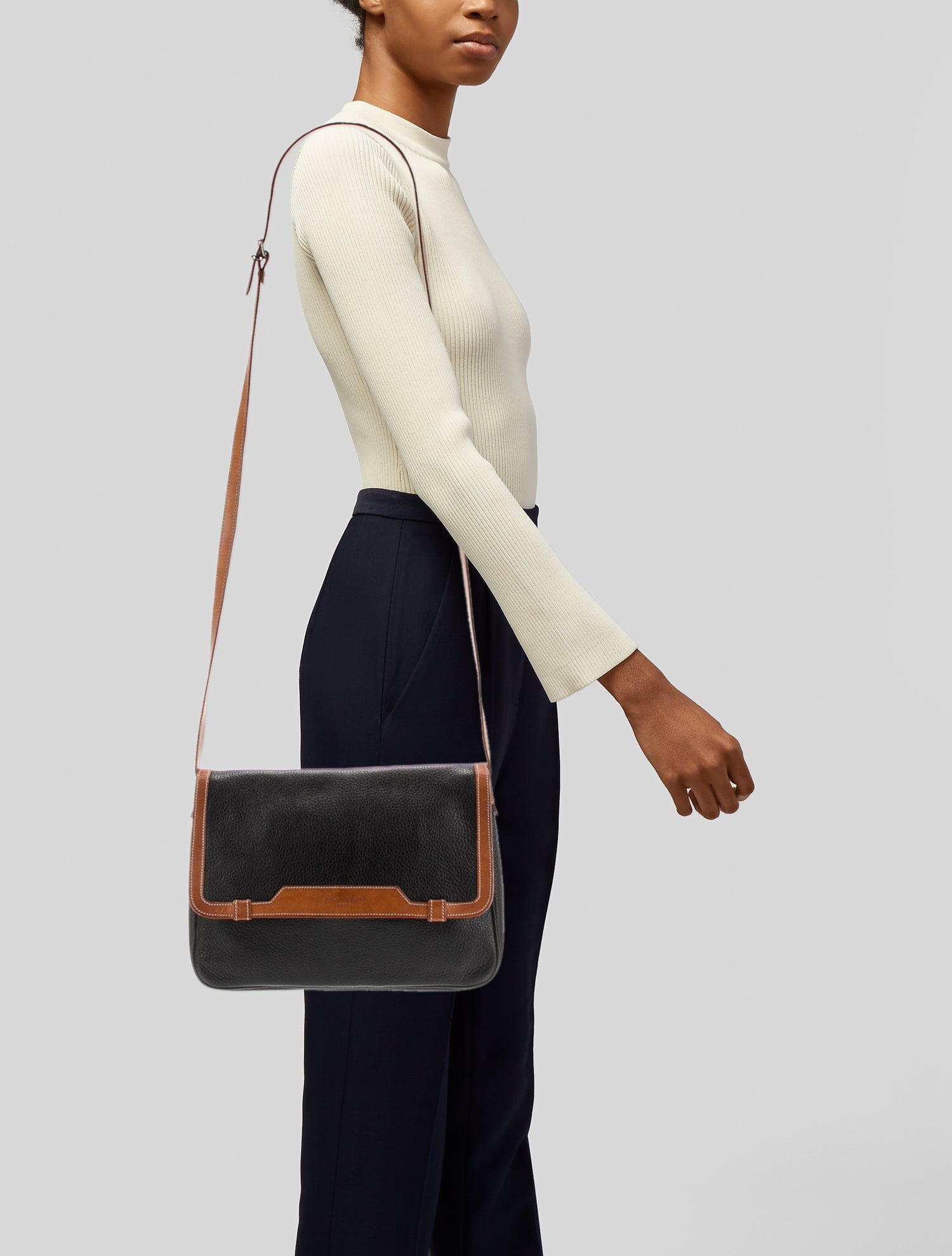 Courrèges Leather Crossbody Bag
