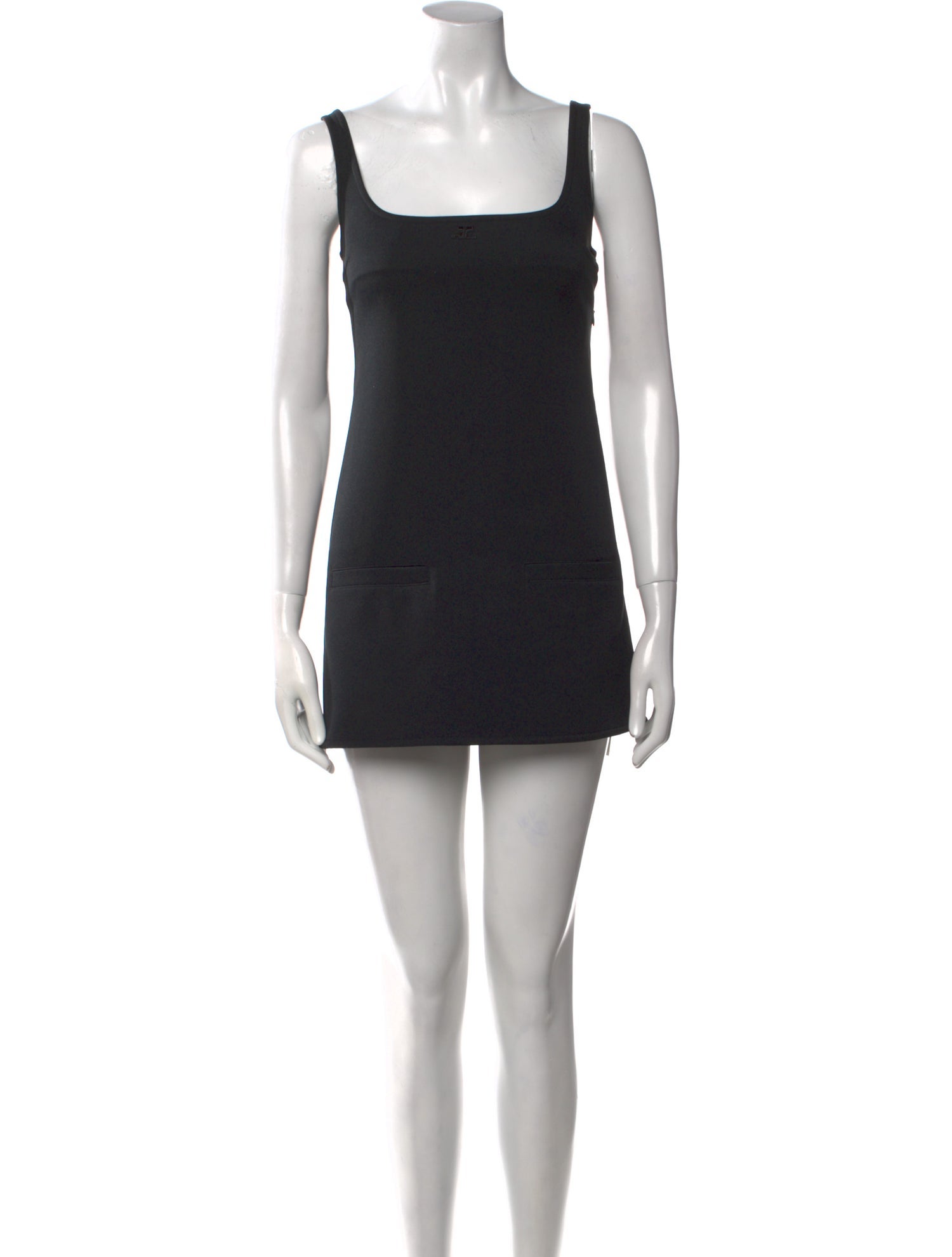 Courrèges Square Neckline Mini Dress