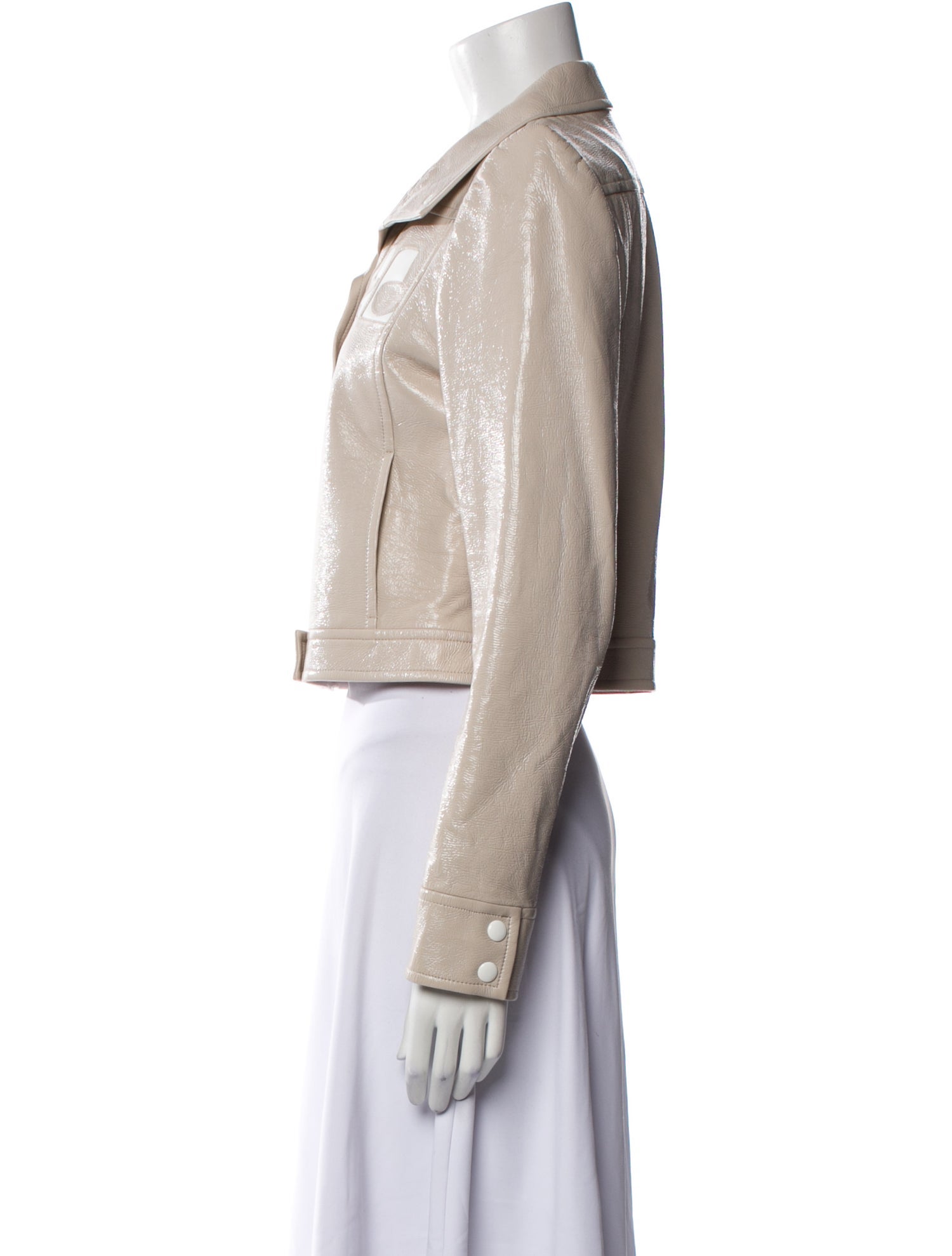 Courrèges Tweed Pattern Biker Jacket