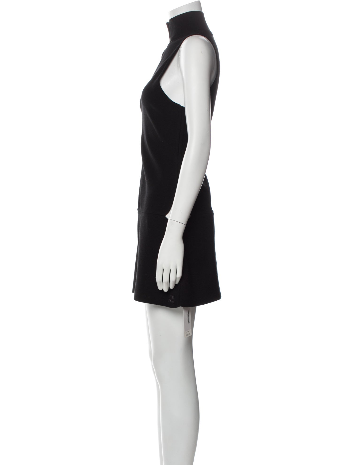 Courrèges Mock Neck Mini Dress