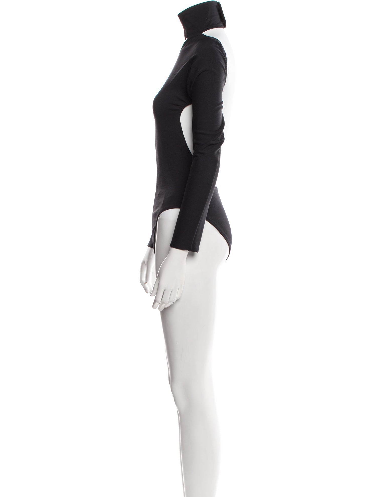 Courrèges Mock Neck Long Sleeve Bodysuit
