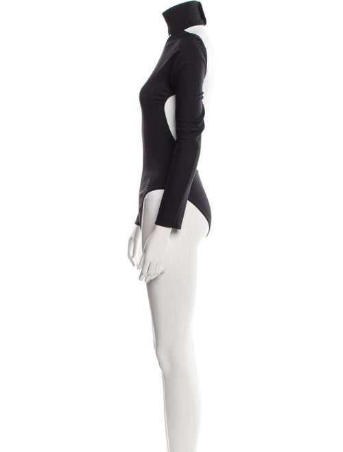 Courrèges Mock Neck Long Sleeve Bodysuit