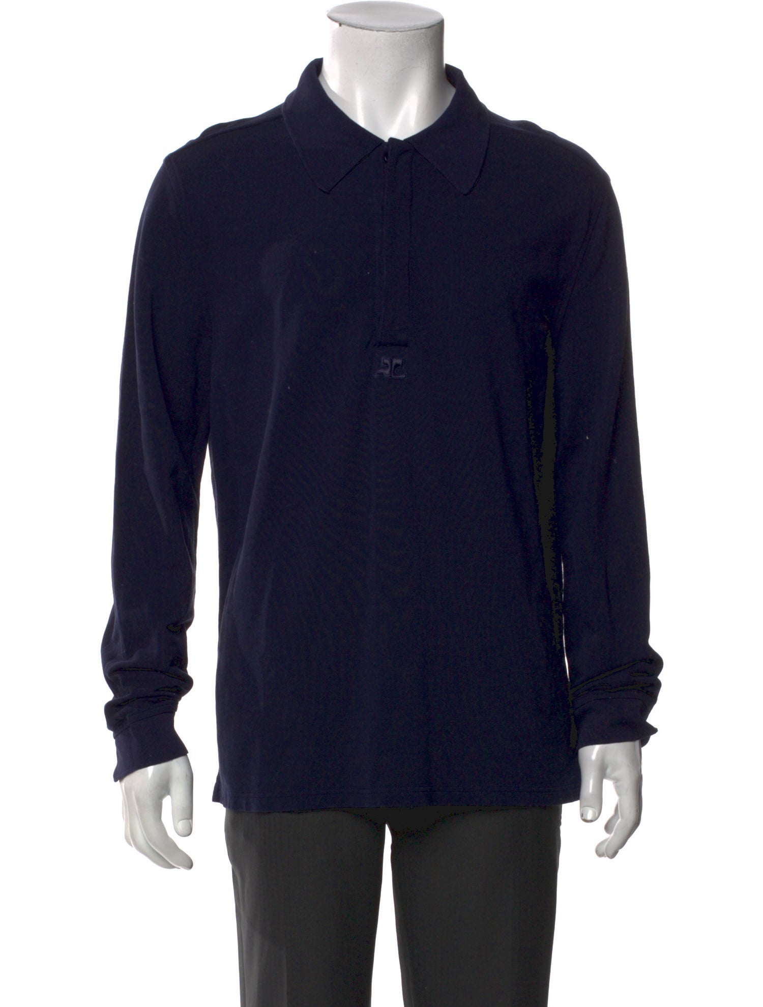 Courrèges Collar Long Sleeve Polo Shirt